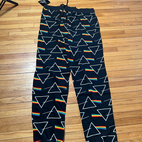 Pink Floyd Dark side of the moon sweatpants large rainbow new with tags - Picture 2 of 5
